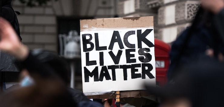 Black Lives Matter protestor